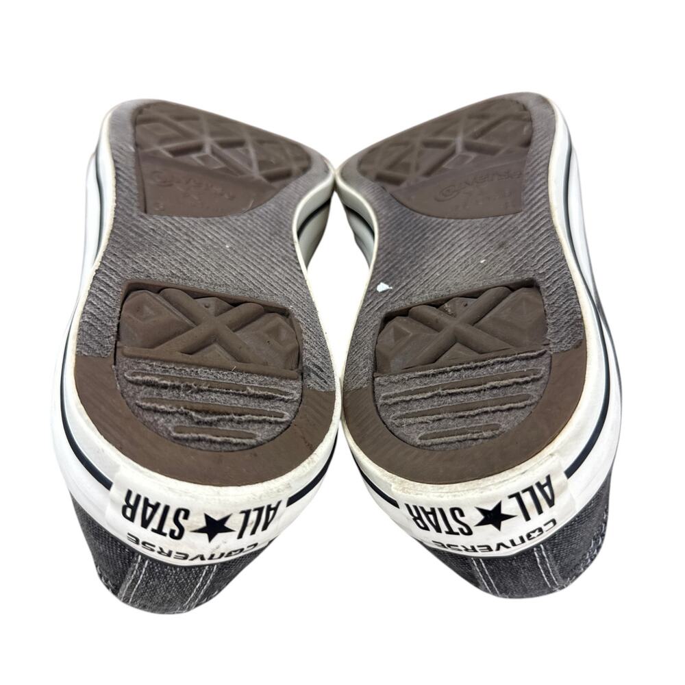 Converse Chuck Taylor All Star Low Black Denim Mens 6 Womens 8 Sneakers Y2K - Picture 10 of 12